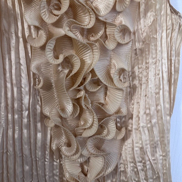 Beautiful gold ruffle blouse - Picture 3 of 6